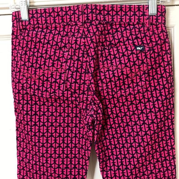 Pink Corduroy Pants Pink Navy Vineyard Vines Girls Size 12 - Picture 5 of 11